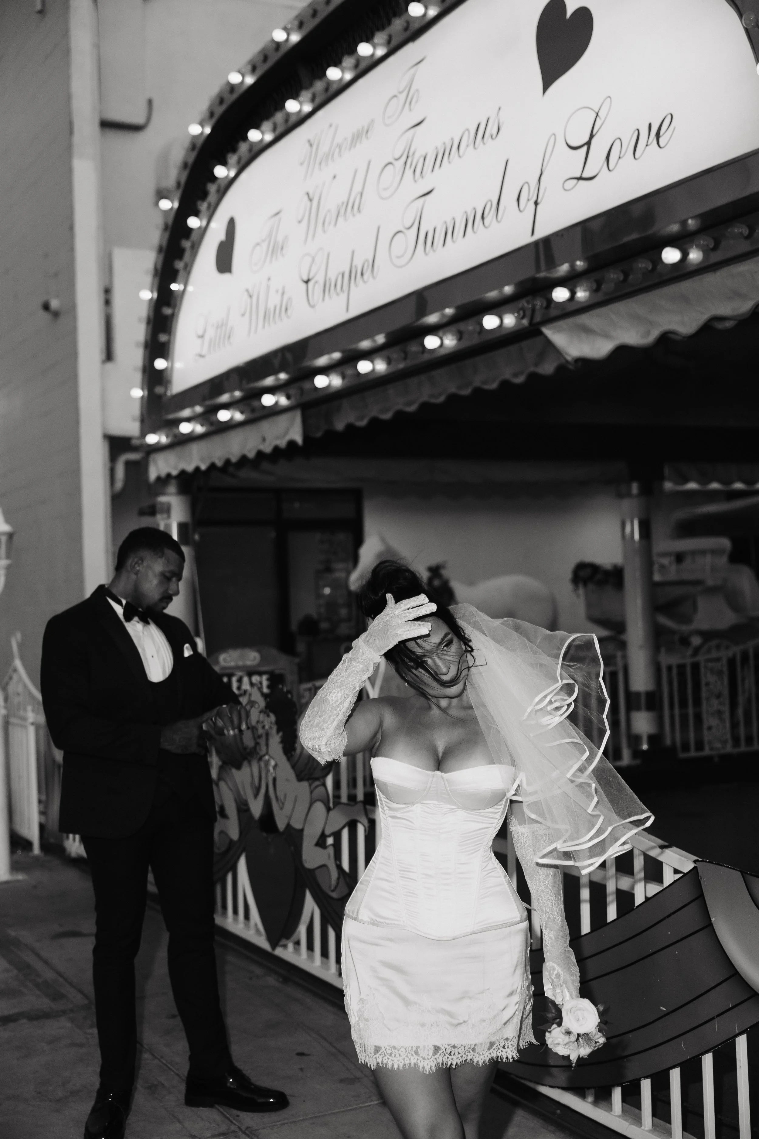 Shannen & Corey, Little White Chapel & Fremont Street, Las Vegas